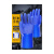 浸塑防水手套橡胶杀鱼止滑防滑耐磨耐油加厚干活胶皮工作劳保用 升级款(蓝色):(10双) 均码
