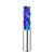 65度钨钢铣刀蓝纳米涂层4刃不锈钢铣刀钨钢合金铣刀数控刀具CNC 浅紫色 5*27*100*5D