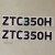 中联吊车配件 吨位贴纸 ZTC极光绿 大臂吊钩吨位标识 ZTC800V一套 送防贴歪转印膜