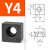 粉末冶金压块 T1型K23Y45直线导轨固定块楔块 数控机床滑轨垫压板 Y4