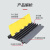 浙安（zhean）【槽宽8.5高3.5CM】塑料室内黄色大一线 减速带橡胶过线槽盖线板室内外地面保护槽压线板FZ-04