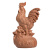 桃木公鸡摆件十二生肖鸡摆件实木吉祥物工艺品木雕木质办公室 小号鸡摆件高9长4.5宽3.5厘米