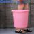 蓝鲸环卫 18L绿色34*32cm 加厚洗衣塑料水桶手提装水大红色塑料桶盆桶LJHW-9052