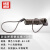 赫思迪格 PVC包胶防盗弹簧钢丝绳 便携箱包防丢防盗绳 黑色1.5米大环(2个) HGJ-1580