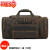 MOSPOKE高定复古疯马皮旅行包大容量男士旅行袋牛皮行李包 3842-棕色 22英寸