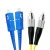QSKY 电信级光纤跳线 SC-FC(UPC) 单模双芯 光纤线 收发器尾纤 3米