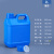 2.5/5L/10kg升公斤级带内盖塑料小方桶密封扁桶耐酸碱化工桶 2L方桶-蓝色带内盖 带刻度