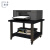 企金 复印机收纳架 60*60*50cm 大款高架黑架+黑板加固打印机置物架可移动桌面主机托架 QJ-D66501