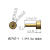镀金Pogopin连接器铜柱母头圆形导充电铜针实心触点界面接触插针 T1147-1/3.2*4.9mm