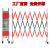 伸缩围栏可移动不锈钢工地施工围栏安全防护栏电力绝缘围栏幼儿园围挡 不锈钢片式伸缩围栏 不锈钢片型1.2*3米