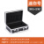 EDGAR手提式铝合金工具箱保险箱子文件箱五金设备仪器箱多功能 （中号银色+海绵）42*30*15cm