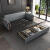澳渝现代可折叠沙发床多功能两用沙发客厅实木沙发小户型金属框架储物 灰色 2.1m 外径乳胶款 带储物