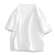 NASA GISS短袖男夏季纯棉t恤美式休闲五分袖学生青少年宽松上衣 白色 L 