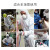 白色连体带帽透气防护服喷漆打农药实验室防尘工业安全服 白色防护服1件(不含其他) M