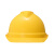 梅思安ABS豪华超爱戴有孔黄色防撞头盔透气安全帽+双色logo单处定制印字不含编码1顶