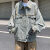 FBGS12-18岁男生春秋穿的破洞牛仔夹克美式复古风外套男季高街潮牌设 1 S