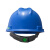 梅思安/MSA V-Gard PE标准型V型安全帽 一指键帽衬 带下颚带 工地施工建筑 蓝色 1顶 可定制 IP