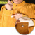 XG京州实邦 黄色单层全皮上衣L 加厚牛皮电焊皮衣耐高温大码焊接皮裤JZSB-9220