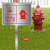 室外消火栓标识牌插地式标识牌水泵接合器不锈钢标牌地下栓标志牌 地下消火栓1 20x30cm
