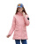 大杨2788冲锋衣 三合一户外防寒保暖防泼水防风透气外套两件套女款 粉色 XL码 定制