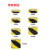 471警示胶带PVC黑黄斑马线警戒地标贴地面5S标识彩色划线地板胶带 黄色48mm*33m