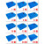 塑料收纳分格分类螺丝配件多格盒加厚零件元件盒子工具周转五金箱 大15格 (蓝色)