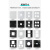 86型空白面板铝合金D型模块音视频墙面信息盒盲板电源插座会议室 2位方口空白电源面板-黑色