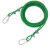 俱威 晾衣绳包塑钢丝绳（可定制裁剪）承载力强 6mm绿色定制（室外配件） 拍几件发几米长