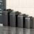 YYN商用无盖垃圾桶大容量厨房卫生桶超大方形餐饮大号加大20L 60L灰色长方形桶（送垃圾袋）