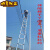 铝合金单面伸缩梯7米楼梯竹节梯10米收缩梯工程升降梯子加厚 德标伸缩人字1.9米拉直3.8米