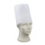 一次性厨师帽子男厨房餐饮工作帽女款加厚无纺布透气高帽纸帽船帽 走线平顶中帽一包20个
