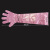 雨林军  一次性长臂手套手套加厚加长柔软抽式长臂手套   粉色盒装100只  单位：盒 粉色 