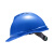 梅思安/MSA V-Gard500 PE豪华有透气孔V型安全帽 附下颚带 一指键帽衬 蓝色 1顶 可定制 IP