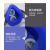 尚琛防尘防毒面具面罩防工业粉尘喷漆打磨电焊煤矿防烟防气体透气鼻罩 深蓝矽胶款(4个7号滤盒)无面具