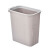 锐明凯 长方形缝隙垃圾桶无盖塑料压圈纸篓厨房卫生间夹缝垃圾筒批发 灰色 小号