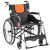鱼跃(Yuwell)手动轮椅老人家用医用带坐便残疾人便携式轻便折叠旅行手推车H059B 折背收纳H062C折背款