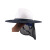 严品安防户外工地防晒帽39cm遮阳帽 安全帽遮阳挡（不含安全帽）蓝色