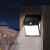 太阳能户外防水人体感应小夜灯免打孔壁灯院子照明路灯 大号-206颗LED-三段模式-暖光