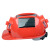 一盾夏季风扇安全帽带太阳能工地白色头盔男空调防晒多功能电风扇充电 红色(MG02豪华)双风扇/可充电20000MA