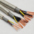 太丰2~7芯变频器软电缆TRVVPV透明双护套国标镀锡铜网抗干扰屏蔽线 3芯 1.0 平方毫米 100米