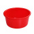  臻安心 红色水桶水盆塑料桶收纳清洁圆形水桶学生桶学校工地 红色85盆