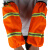 大杨 环卫袖套 10双 反光透气劳保袖套 环卫反光袖套 橘色反光条套袖 331