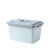 感力 收纳箱塑料储物盒整理箱环保材质带盖手提箱中号手提款33.5*22.5*21cm樱草蓝