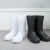 EVA泡沫雨靴夏季男女高筒防水鞋男女水靴厨房防滑耐油靴 白色低帮 货号990 40