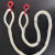 定制两头扣吊绳 带钩 起重吊带 美式吊钩 吊装绳 尼龙绳 可做一头 3T 2米 双钩