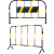 飓程 铁马护栏 道路交通施工移动临时围栏 警示隔离栏 红白1*1.5m带牌 单位：件