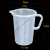 塑料烧杯 塑料量杯带盖刻度烧杯奶茶店专用工具厨房透明毫升杯子 3000带盖