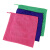 兰诗（LAUTEE）DA1080 清洁方巾挂钩超细纤维毛巾清洁手帕 紫色30*30cm10条装