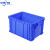 零件盒周转箱物料盒螺丝盒配件箱塑料盒五金工具盒收纳箱子B 蓝色W4# 410X310X210