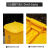 钢骑士 实验废弃物桶 实验室垃圾桶脚踏式垃圾桶医疗废物桶诊所用利器盒 15L加厚黄色医疗废物翻盖桶 
